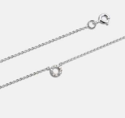 Gem Encrusted Loop Pendant Necklace