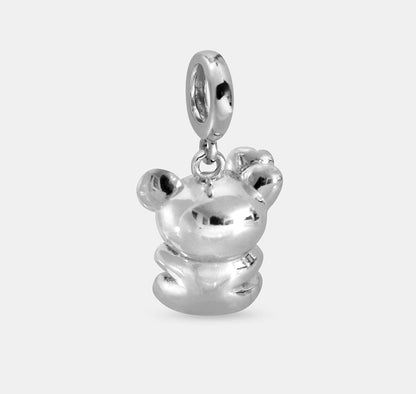 Bear Charm with Ear Flower