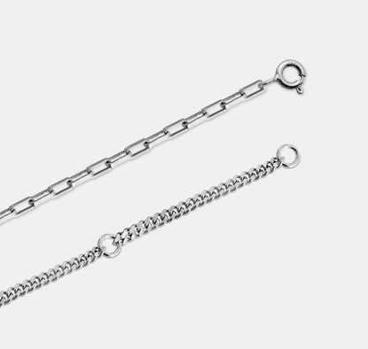 Gemstone Mixed Chain Bracelet (Drop Set)