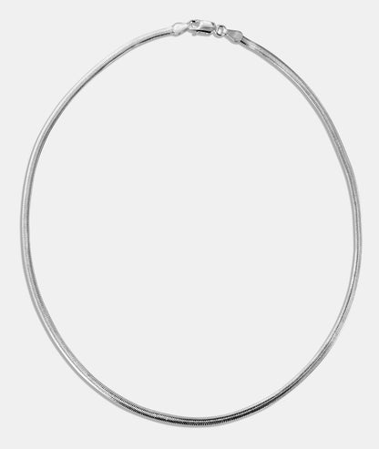 Snake Oval Chain Necklace