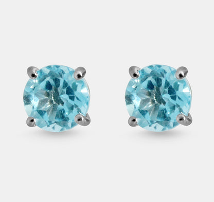 Very Large Solitaire Stud Earrings