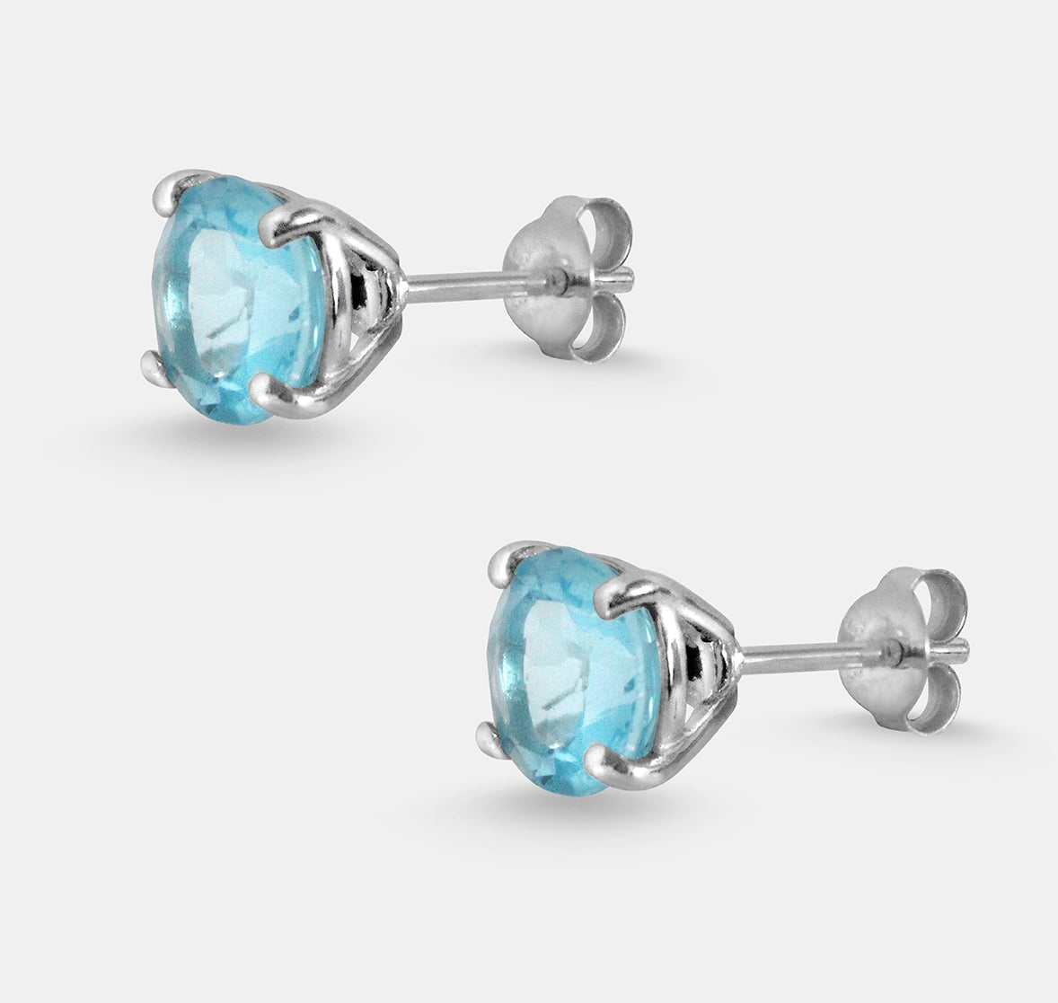 Very Large Solitaire Stud Earrings