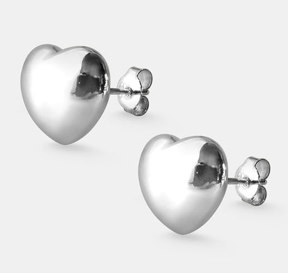Heart Stud Earrings (Pair)