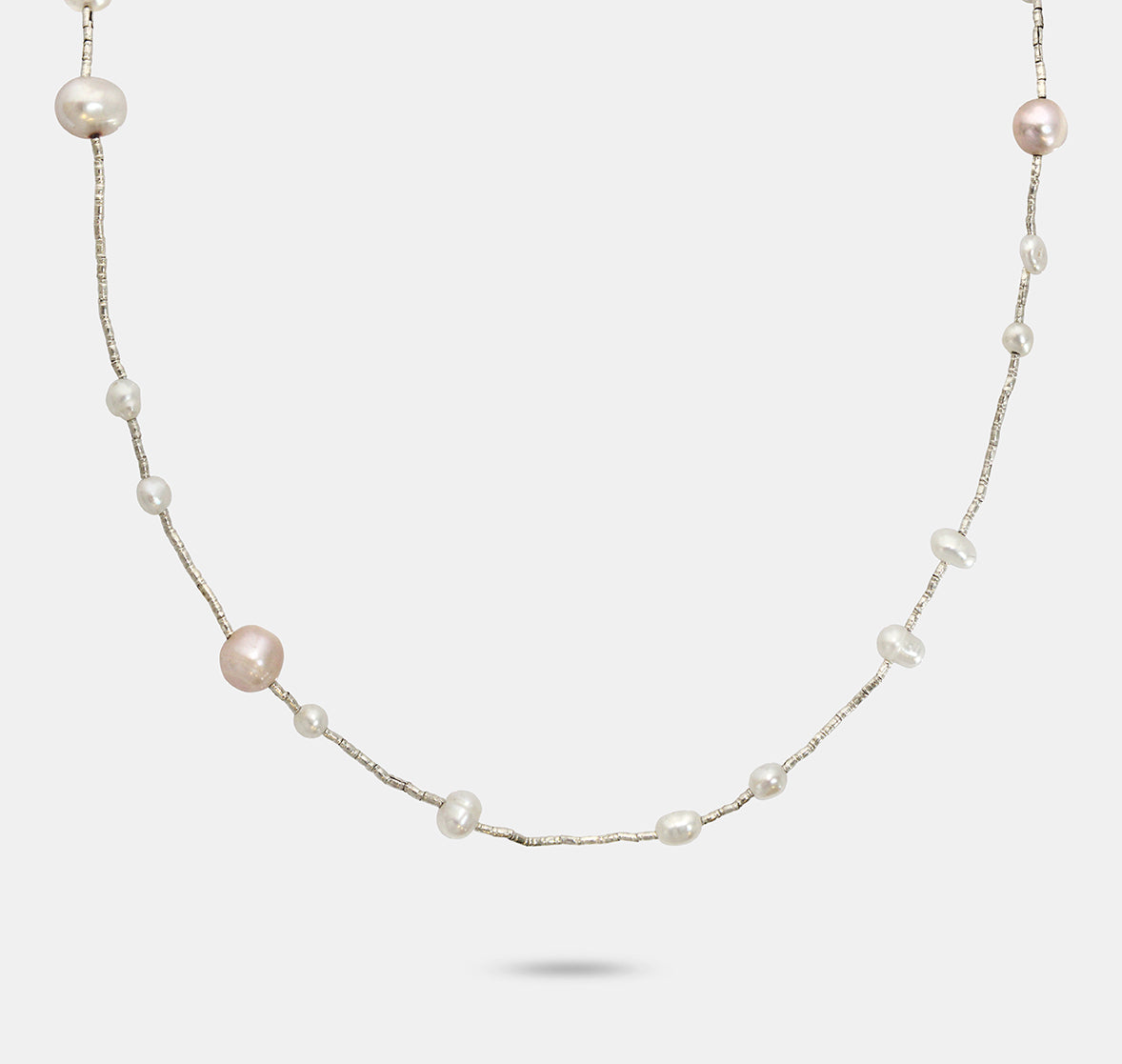 Large and Small Pearl Necklace