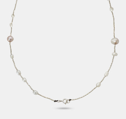 Large and Small Pearl Necklace