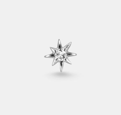 Star with Small Gem Stud