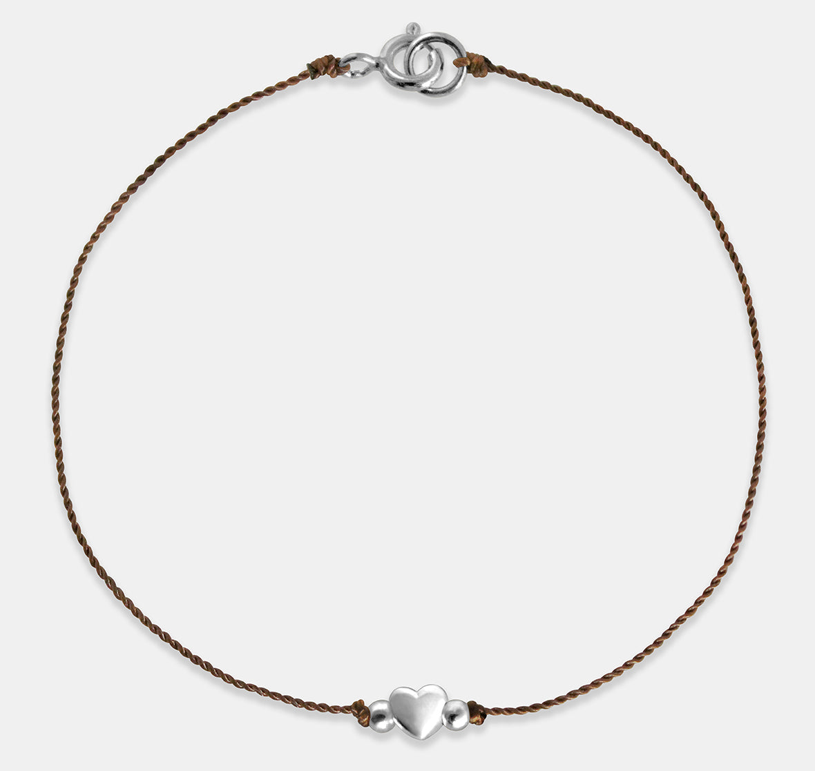 Heart Bead Rope Bracelet
