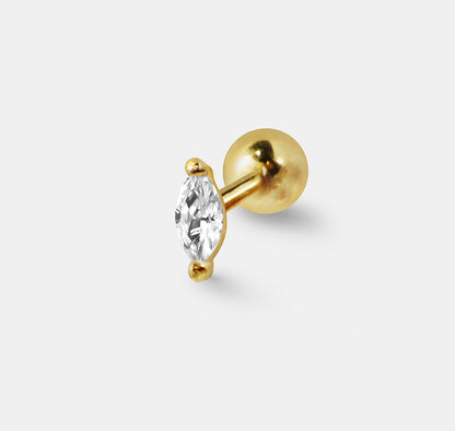 Marquise Gem Single Stud