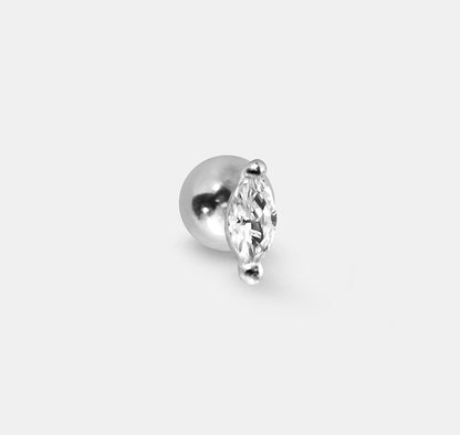 Marquise Gem Single Stud