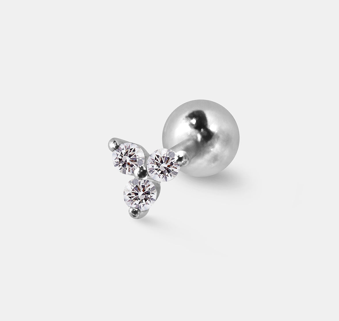 Tiny Gem Trio Cluster Single Stud