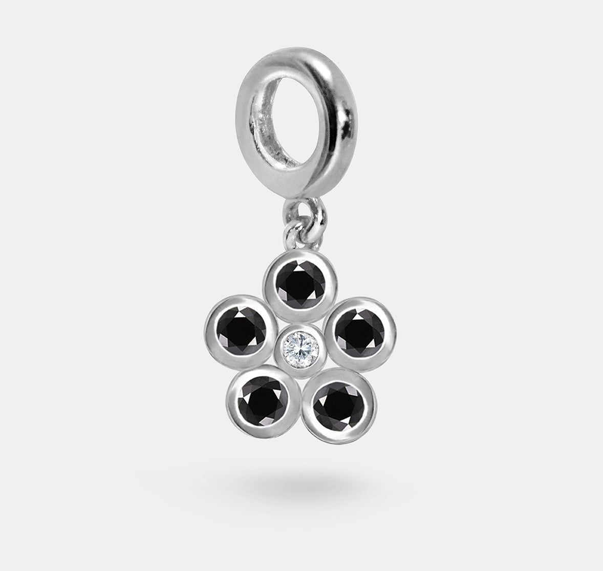 Daisy Charm with Stone Petals and Centre