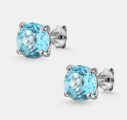 Very Large Solitaire Stud Earrings