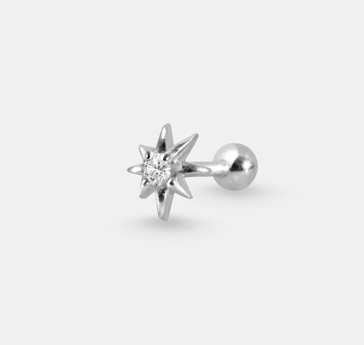 Star with Small Gem Stud