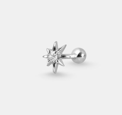 Star with Small Gem Stud