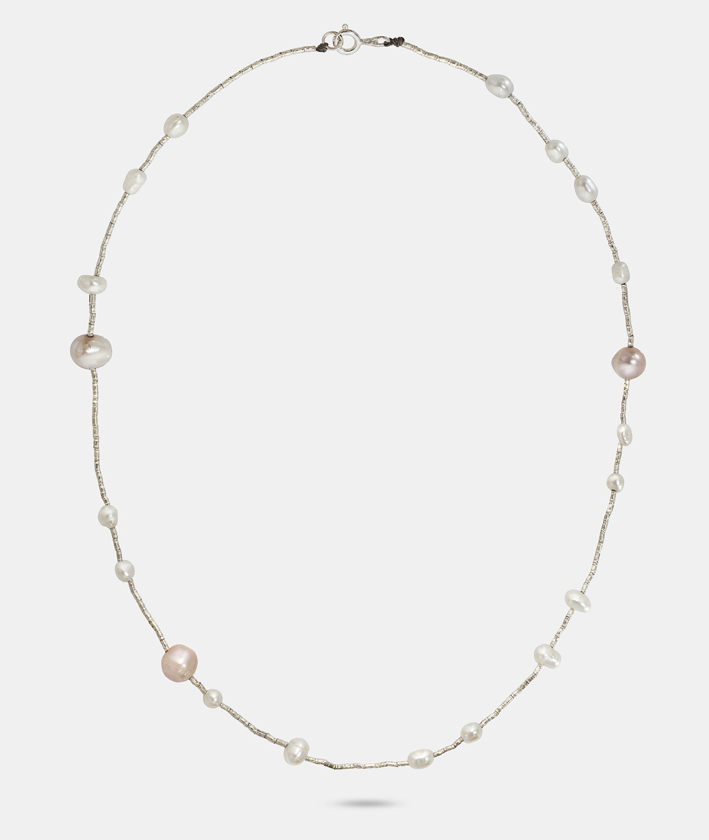 Large and Small Pearl Necklace