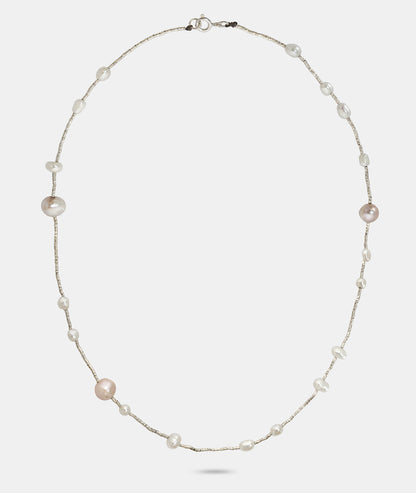 Large and Small Pearl Necklace