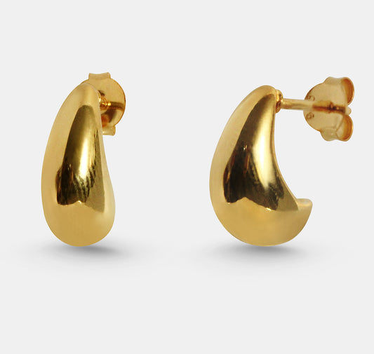 Teardrop Huggie Earrings