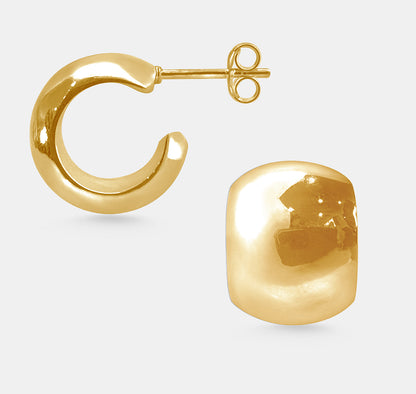 Dome Stud Earrings (Pair)