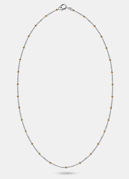 Ball Chain with Small Beads Necklace
